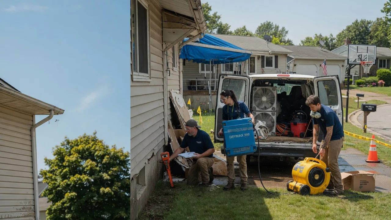 Ceiling Leak Cleanup in Warrington, PA near me